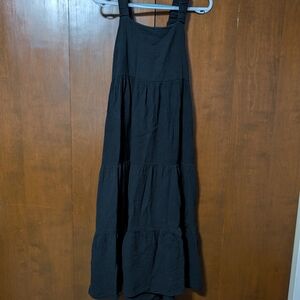 Elegant Black Tiered Dress